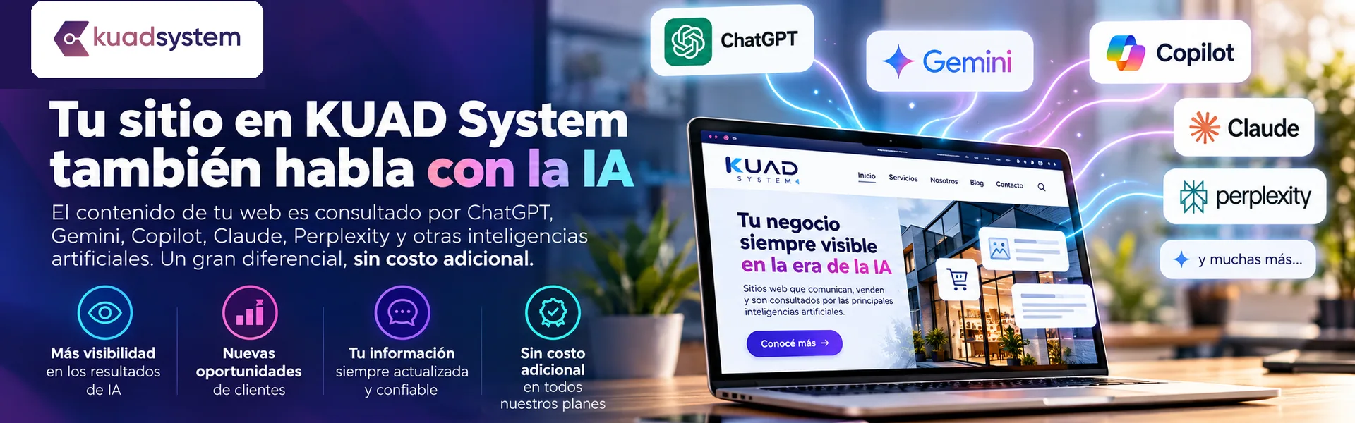 Tu sitio en KUAD System también habla con la IA thumbnail