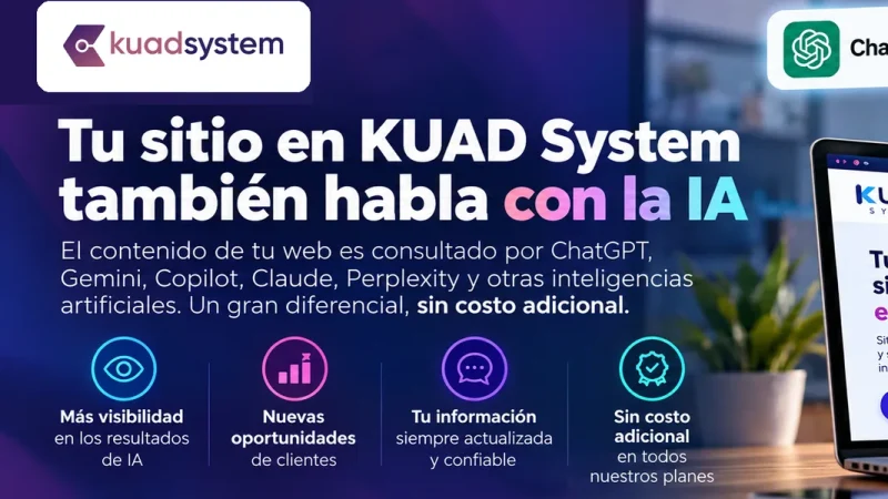 Tu sitio en KUAD System también habla con la IA thumbnail